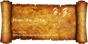 Homolka Zita névjegykártya
